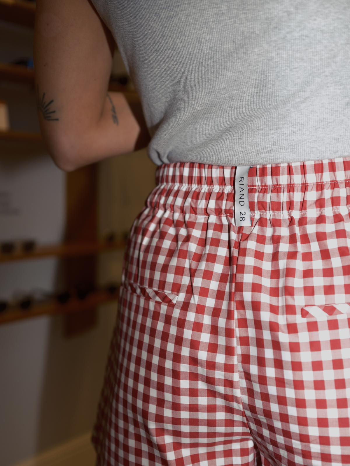 Freddie shorts - Red/White gingham