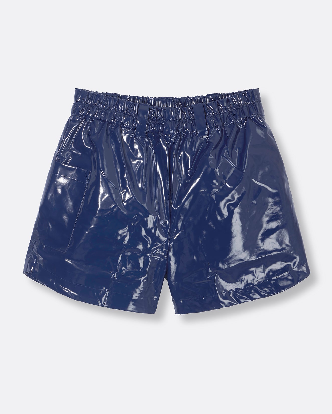 Freddie Vinyl Shorts - midnight blue