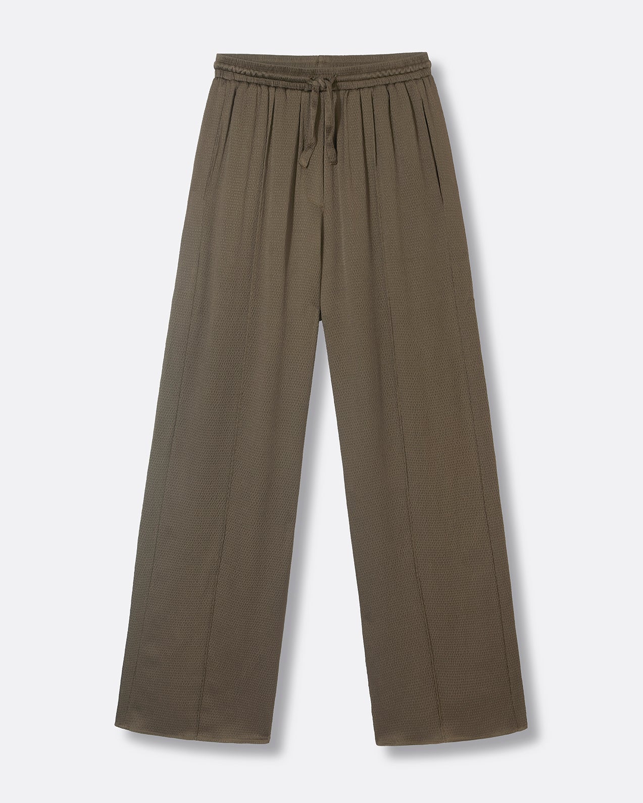 Cleo satin trousers - Olive