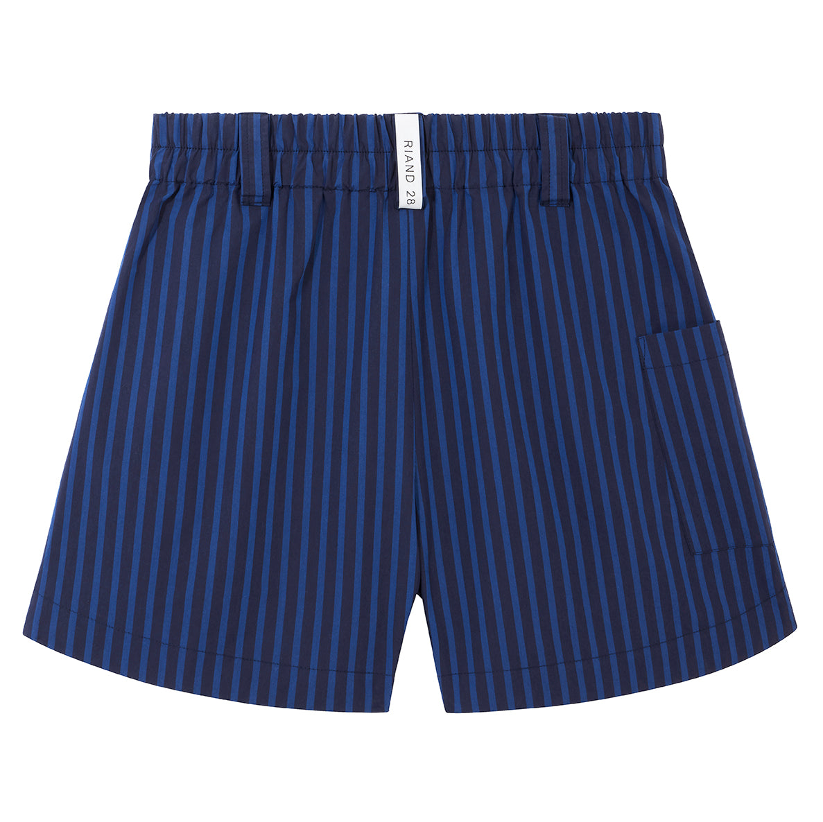 Navy blue striped shorts online