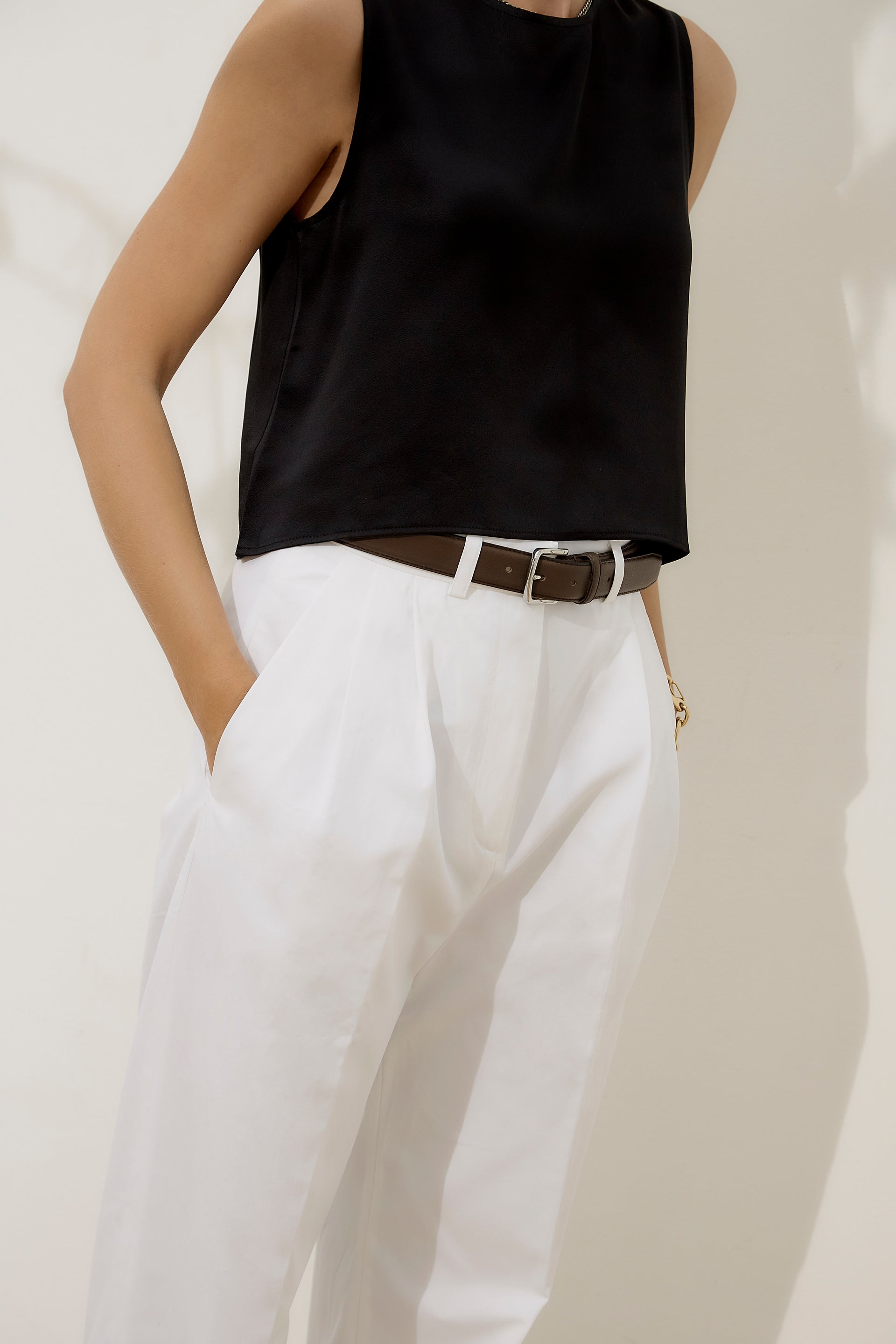 Carolina trousers - white organic cotton