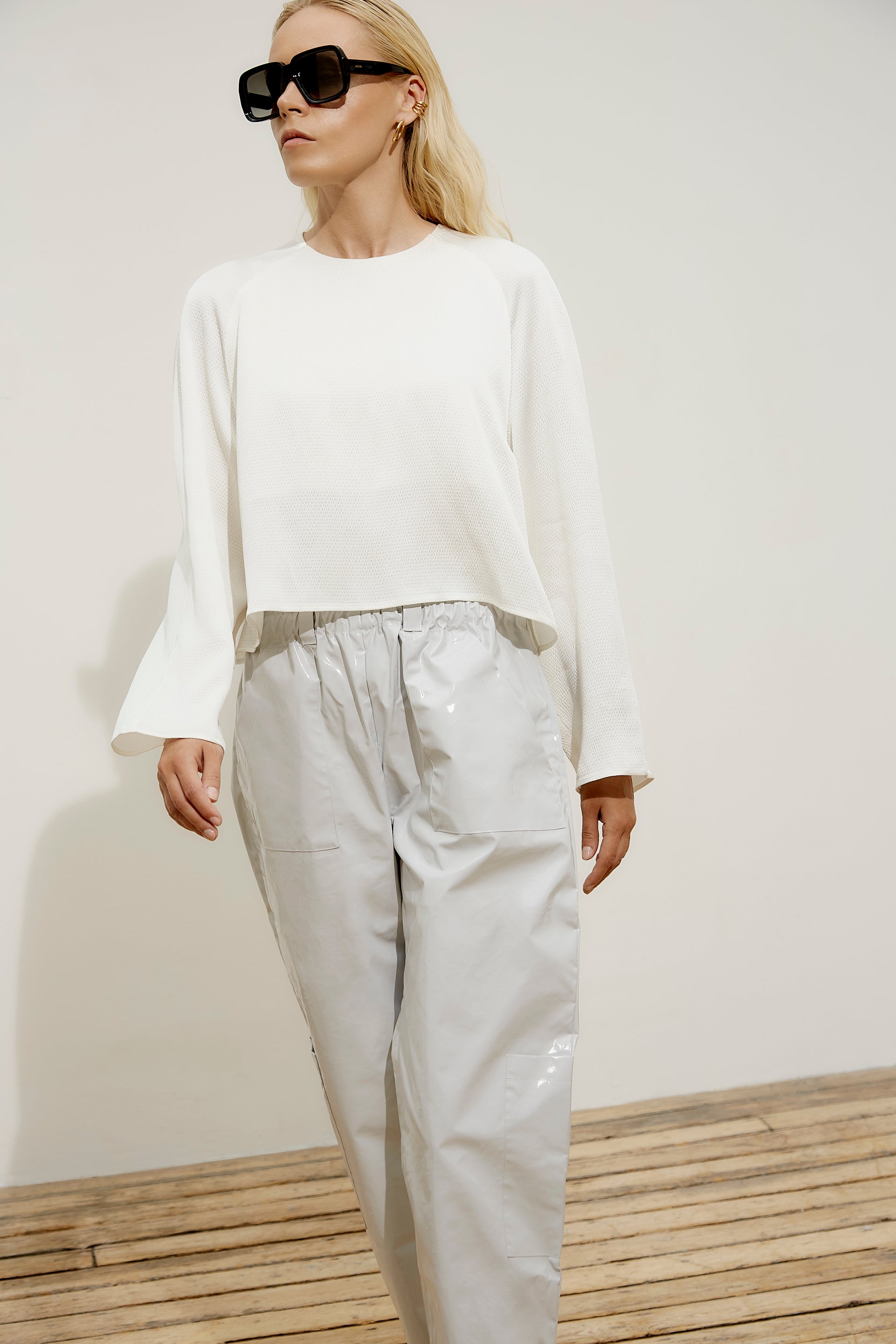 Frank long sleeve top - off white