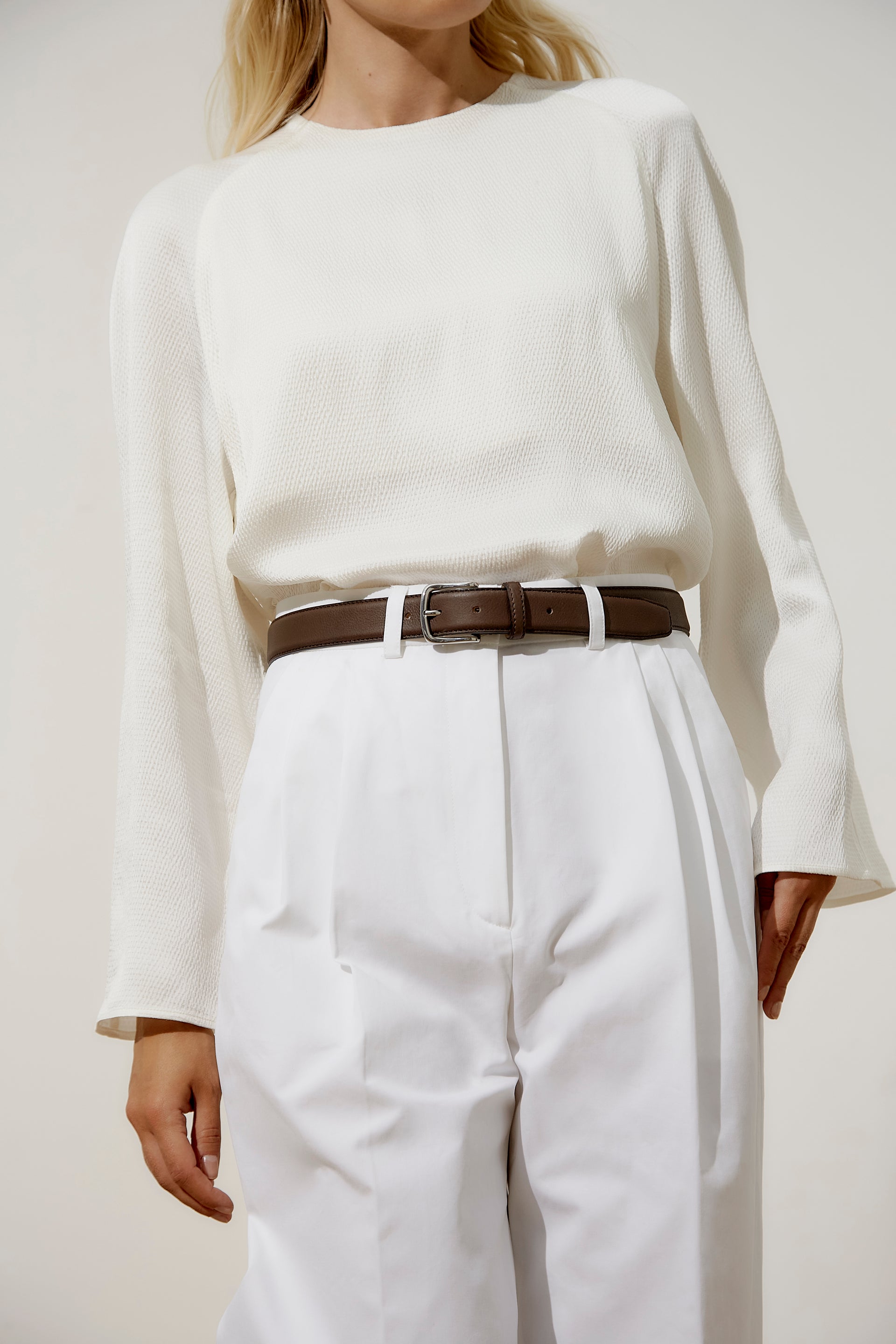 Carolina trousers - white organic cotton