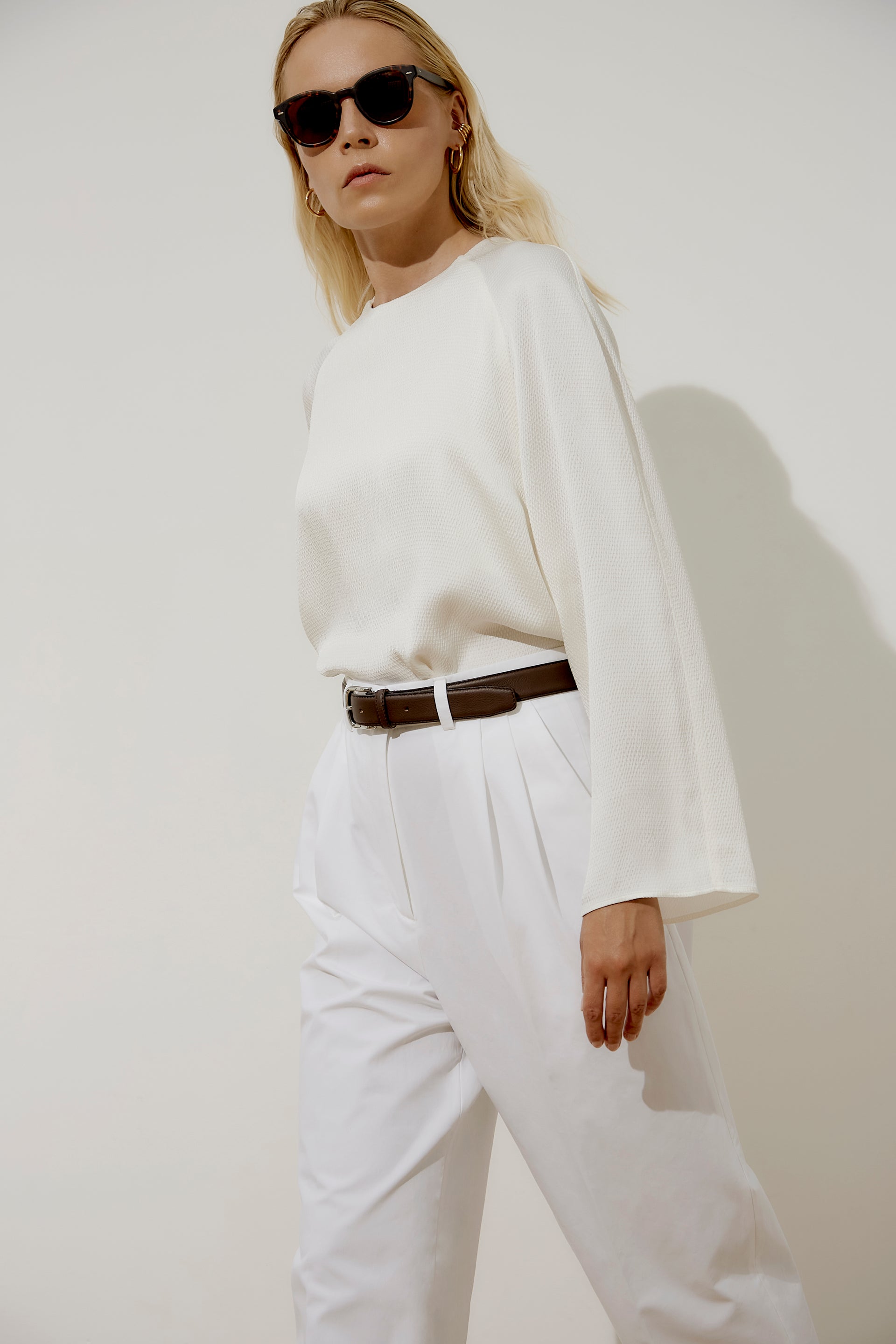 Carolina trousers - white organic cotton