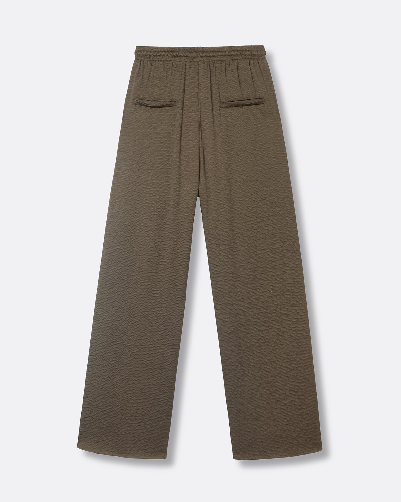 Cleo satin trousers - Olive