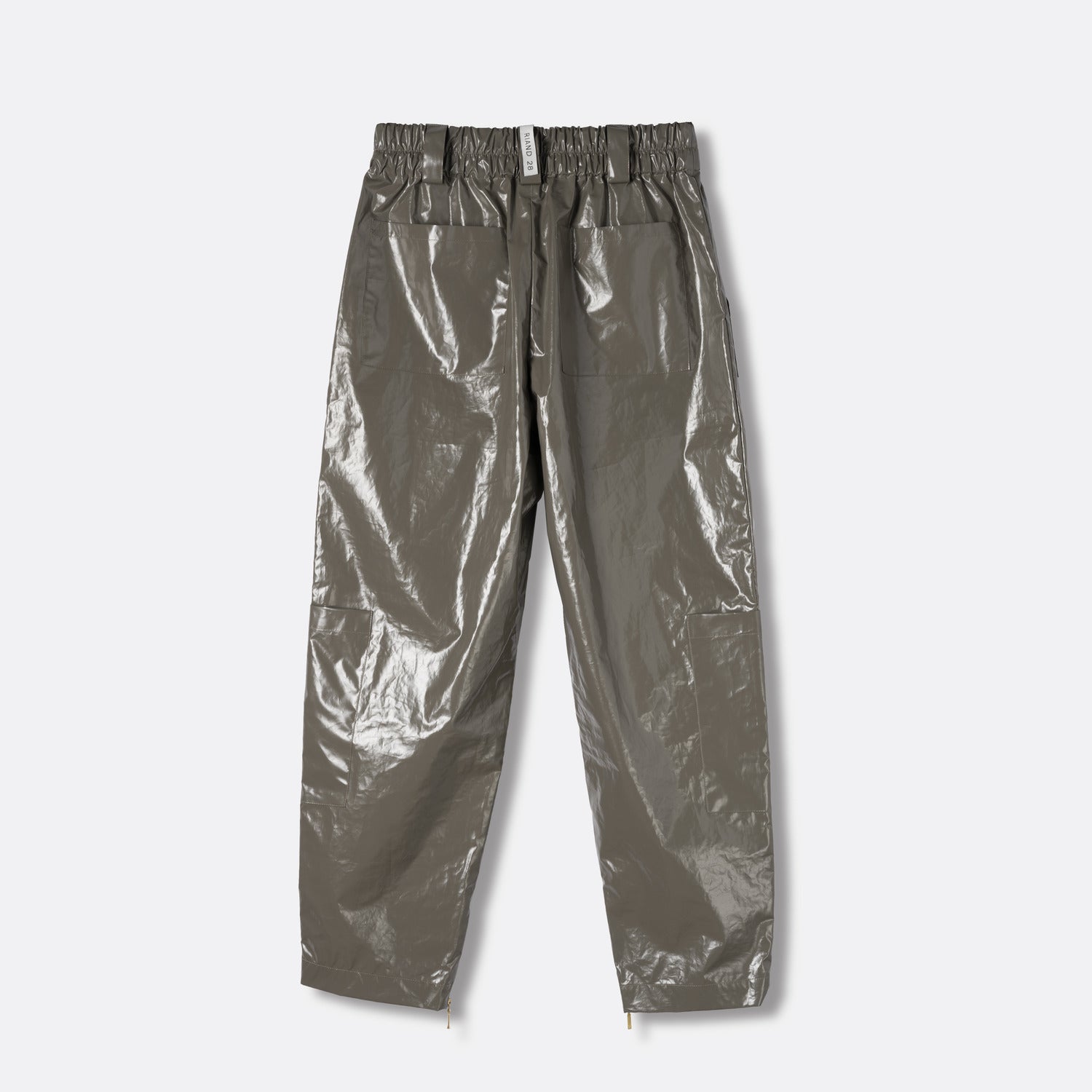 Rae Vinyl Jogger - Olive Grey